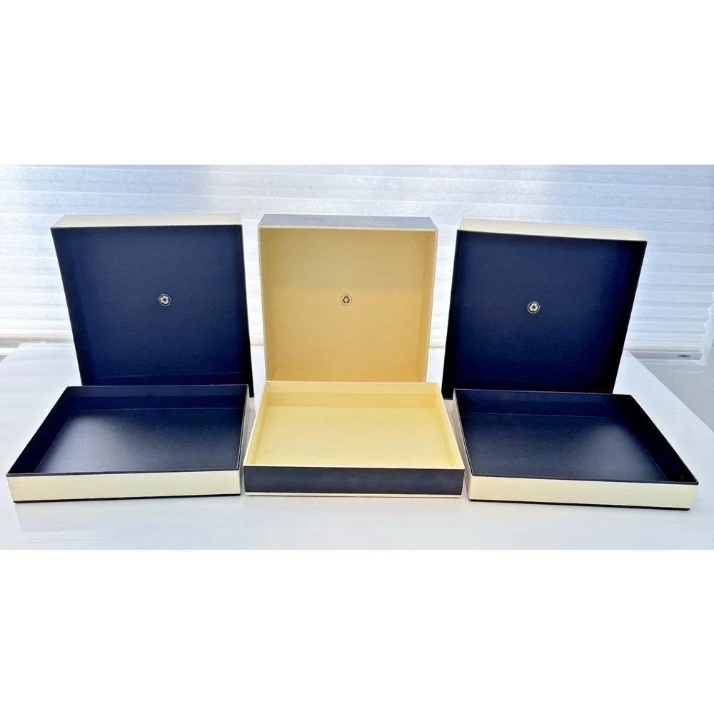Lot of 3 JO MALONE LONDON Gift Storage Keepsake Boxes with Ribbons Cream Black